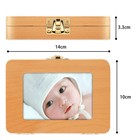 Baby Tooth Box - Solid Wood Teeth Storage Box  Keepsake Organizer For Baby Te   