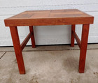 Really Cool Danish Mid Century Moderntiled Top Teak Side Or Coffee Table   