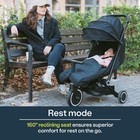 Smartrike Traveler Travel Stroller In Onyx Black New Creased Box