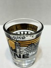 Vintage Souvenir Spokane Washington Collectible Shot Glass Black Gold 2 25 