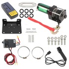 3000lbs 12v Dc Electric Winch 32 Ft Synthetic Rope With Wireless   Wired Remote
