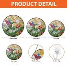 Colorful Tulips Stained Glass Suncatcher  Window Hanging Decor