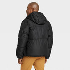 All In Motion Men s Winter Hooded Wind-resistant Heavyweight Puffer Jacket