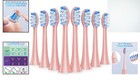 Gentle 8 Pack Kids Electric Toothbrush Heads  Soft Bristles For Clean Teeth