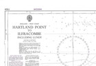 1164 Hartland Point Ilfracombe Lundy England West Coast Chart Map Wall Admiralty