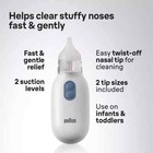 Braun Electric Nasal Aspirator - Mucus Remover  Blocked Nose Relief  - 2 Pack