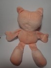Paws  Inc Vintage 1994 Pink Plush 10  Cat Stuffed Toy Button   X Eye Floppy Rare