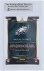 Dallas Goedert Eagles Signed 2018 Panini Select Silver Prizm  21 Bas Rookie Card