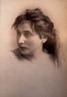 Marian Singer     19th Century Stage Actress Cabinet Photograph By Warren s