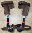 Klein 8210 R l Tree Pole Climbing Spikes Spurs Gaffs Pads Straps Excellent