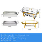 4pk 9qt 304 Stainless Steel Chafing Buffet Server  1 1  1 2  1 3chafing Dish Set