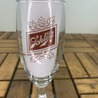 Vintage Schlitz Beer Stemmed Pilsner Pokal Footed 8oz Glass Milwaukee s Famous