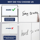 Large Rolling Whiteboard - Dry Erase Magnetic 48 X 32 Inches White Board Height