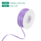 Satin Ribbon  1 8 Inch X 100 Yards Purple Double Face Satin Ribbon