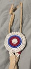 Native American  lakota Sioux   Beaded Red  White    Blue Dance Regalia 
