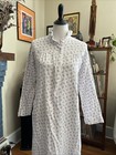 Vintage Brams De Paris Floral Long Flannel Nightgown M Cottagecore 100  Cotton