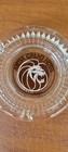 Vintage Las Vegas Mgm Grand Casino Lion Logo Clear Glass Ashtray  Barware