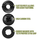 Black Chicago Screws  12 Sets  3 8  For Diy Kydex And Leather Gun Holsters clips