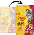 Meow Mix Gravy Bursts  Savory Chicken Flavor Mix  Gravy Filled Dry Cat Food  3lb