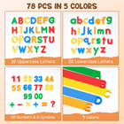 Magnetic Letters Numbers Alphabet Abc 123 Fridge Magnets  78 Pcs