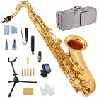      Strich Bb Flat Tenor Saxophone For Student Beginner Set Brass Tenor Sax Kit