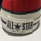 Vintage 1980s Converse Chuck Taylor Made In Usa Red High Top Deadstock Size 10