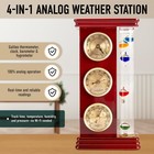 Classic Analog Weather Station With Galileo Thermometer barometer hygrometer    