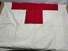Huge Vintage American Usa Red Cross Flag 88x67 Cotton World War Wwii Wwi G2u