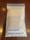 Cancun Mexico   Beach Sand Sample  Approximately 30ml   Rui Resorts 