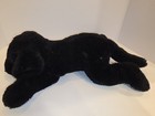 Fao Schwarz Black Labrador Retriever Lab Dog Puppy Plush 20  Laying Realistic 