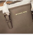 Michael Kors Jet Set Travel Large East West Tote Dune Zip  Gold Hardware