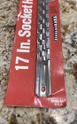 Vintage 1986 Stanley Proto 17  Socket Holder W  16 Clips 3 8in  Drive 2573 New