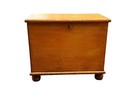 Antique Primitive Small Dovetailed Soft Wood Wood Box Country Old Paint Refinish