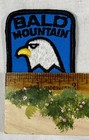Rare 70 s New Old Stock Ski Embroidered Patch Bald Mountain Dedham Maine Me