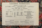 Cunard Steamship R m s  Mauretania Abstract Log - 1911