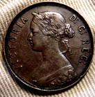 1876 Newfoundland Large One Cent Copper Penny
