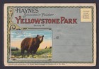 Haynes Yellowstone Park Souvenir Folder   18 Postcards Vintage Unused Most Linen