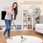 47    Adjustable Long Handle Carpet Rake Pet Hair Remover  Dog   Cat Hair Remover