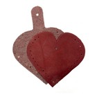 Heart Coin Purse Kit - Diy Leather Craft Kit
