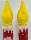 Vintage Light Up Candle Blow Mold Plug In Lot Of 2 Decor Noel Christmas Holiday
