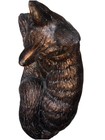 Vintage Large Cast Bronze-finish Fox Sculpture     18     50  Lbs