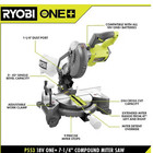 Ryobi P553 18v  Compound Miter Saw  New Tool Only