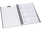 Iconikal Spiral-bound Address And Telephone Book  Plastic Cover  Black  2-pk