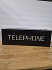 Vintage Nostalgic Telephone Light Box Sign 18x6x5 Tested W video