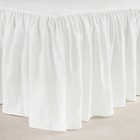 Ruffle Crib Skirt  16  Drop  White