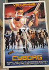 Jean   claude Van Damme Cyborg  1989  41 X 27 Video Store Promotional Poster Rare