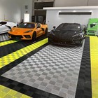 25 50 Pcs 15 7   X 15 7   Interlocking Modular Garage Floor Tiles Drainage Tile