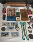 Vtg Junk Drawer Estate Lot   Military avon knives scout seagrams zippo cigar 55 