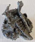 Rawcliffe Pewter Upstairs Downstairs Wizard Dragon Treasure Chest Figurine Read 