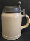German Beer Stein Mug Handle Pewter Lid Germany Vintage Villeroy   Boch Mettlach